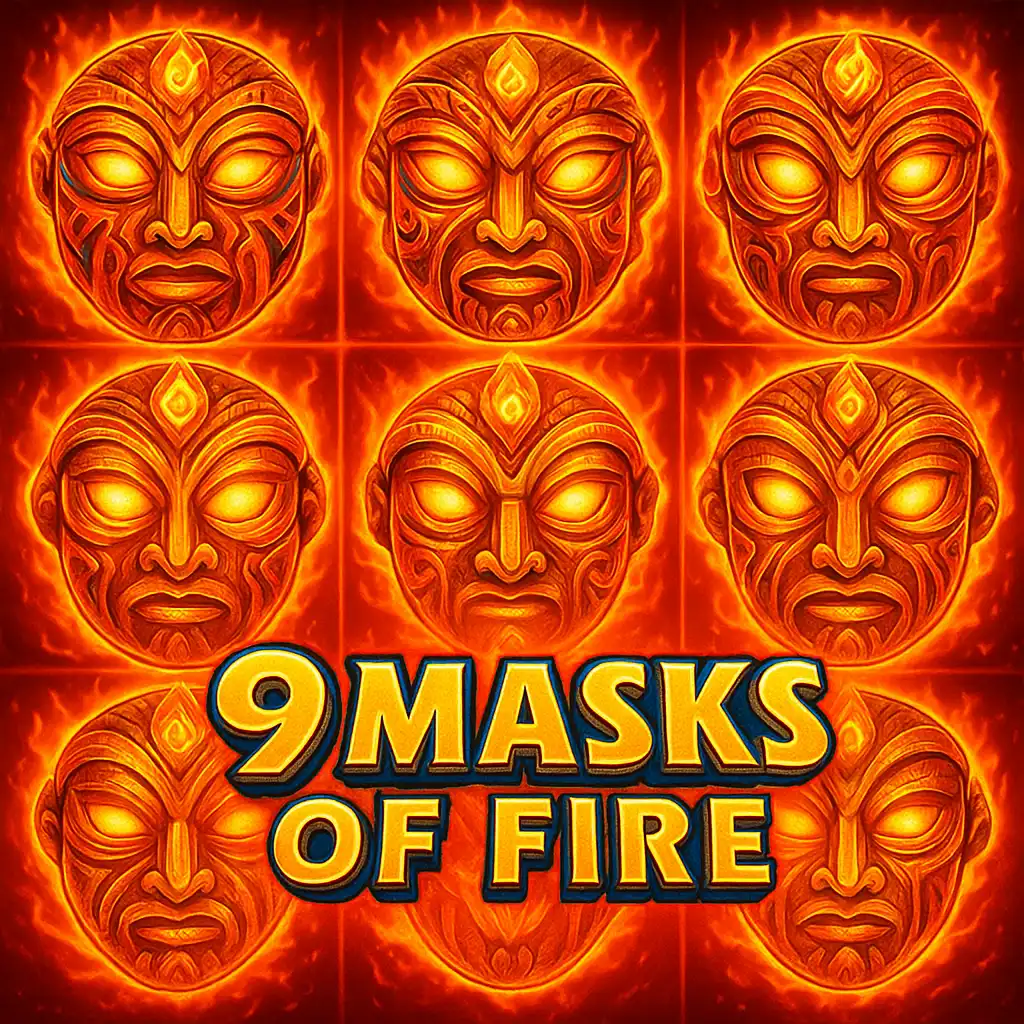 9 Masks Of Fire slot game artwork at RaraWin Casino
